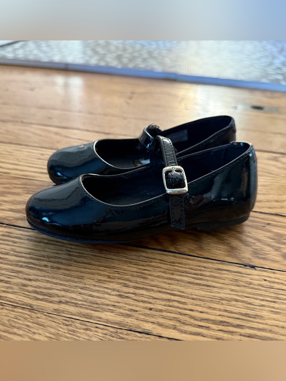 Polo Ralph Lauren Black Patent Mary Jane Shoes - Size 6.5